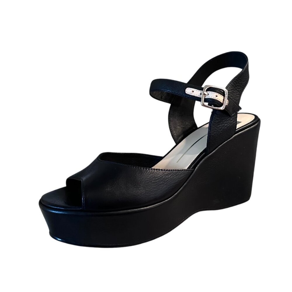 DOLCE VITA LIZA LEATHER PLATFORM SANDALS, NIB